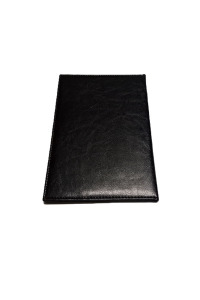 12.5x22.5 Suni Deri Menü (Siyah)