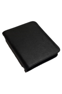15x21 Suni Deri Fermuarlı Organizer (Siyah)