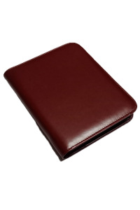 15x21 Suni Deri Fermuarlı Organizer (Mikro Kahve)