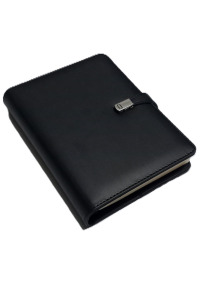 15x21 Termo Deri Patlı Organizer (Siyah)