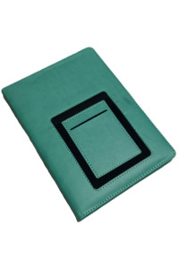 15X21 Termo Deri Çizgili Kanguru Defter (Turkuaz)