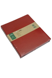 18.5x23.5 Sedir Düz Defter (Kırmızı)