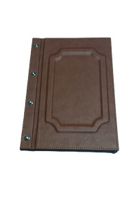 19x28 Termo Deri Çerçeveli Menü (Taba)