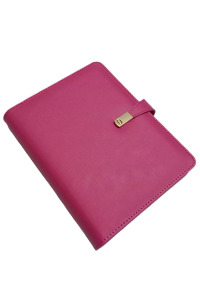 15x21 Termo Deri Patlı Organizer (Pembe)