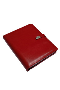 17x24 Termo Deri Patlı Organizer (Kırmızı)