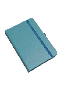 9x14 Termo Deri Çizgili Cep Boy Defter (Bebe Mavisi)