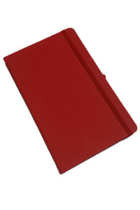 13X21 Termo Deri Çizgili Defter (Kırmızı)