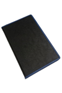 13x21 Termo Deri Kapak Kenar Biyeli Çizgili Defter (Lacivert)