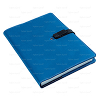 Organizer Çeşitleri | Termo Deri USB Patlı Geçmeli Organizer | 18-35 Mavi