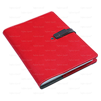 Organizer Çeşitleri | Termo Deri USB Patlı Geçmeli Organizer | 18-38 Kırmızı